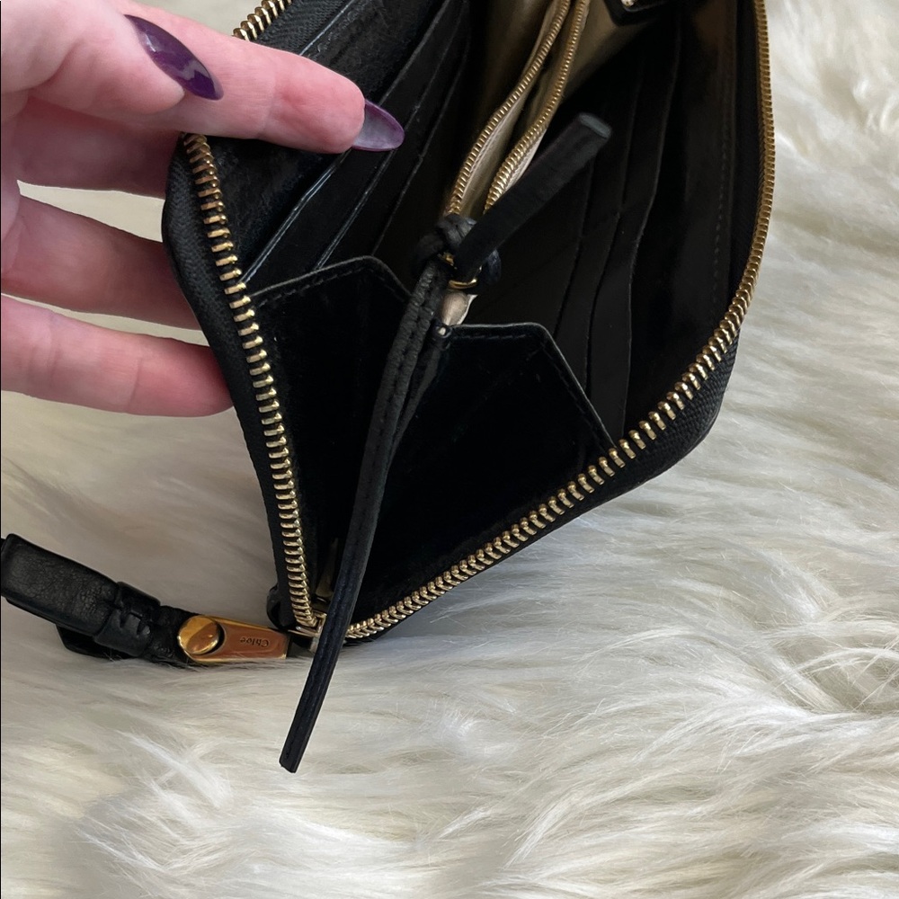 Chic Chloe Black Leather Long Wallet - Picture 14 of 14